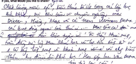 Original handwritten review from Chị Ng.H. Nguyên